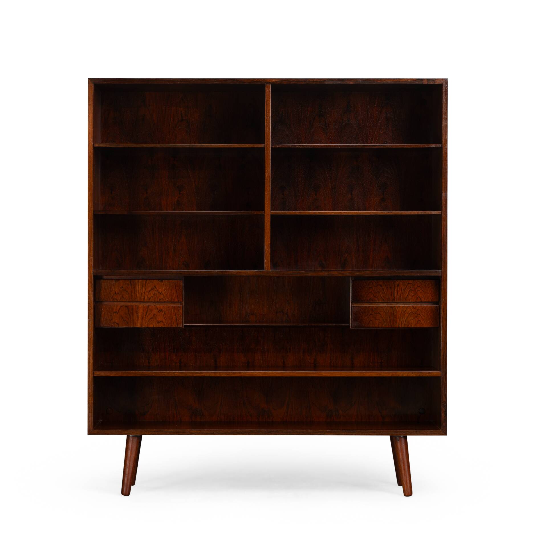 Danish Design Model 5 Rosewood Bookcase with drawers by Omann Jun, 1960s