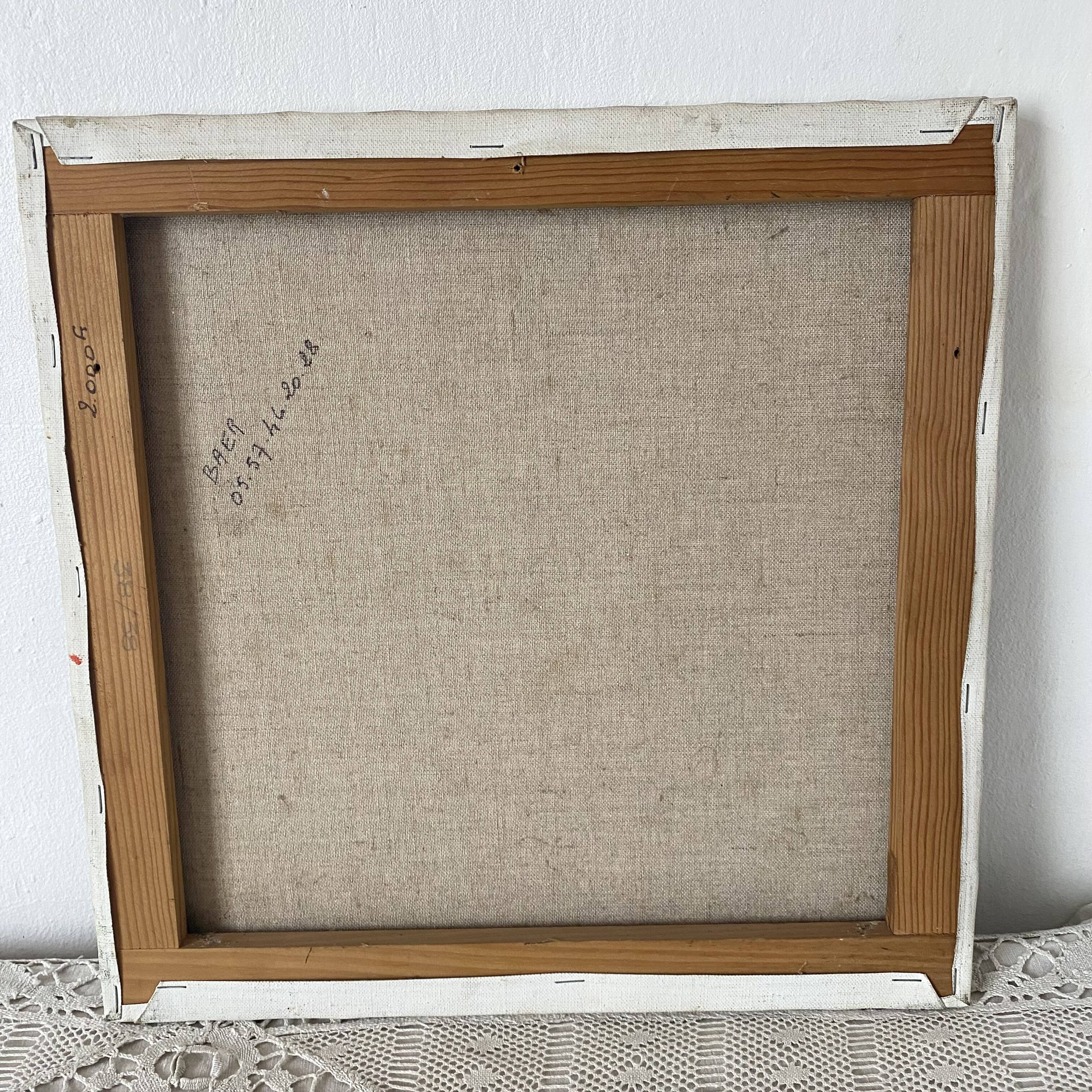 Bouquet painting oil on canvas 38X38