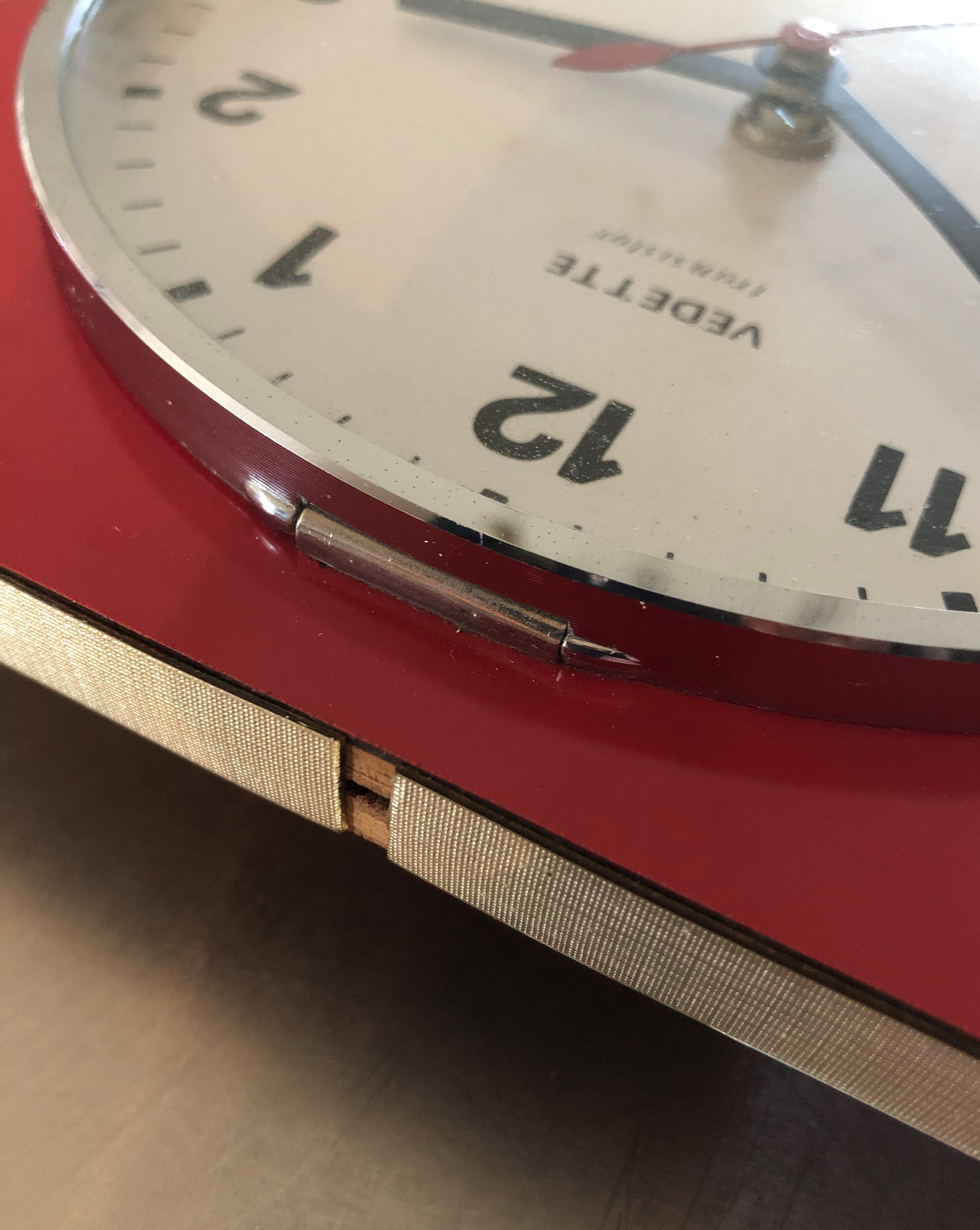 Vintage wall pendant Star formica red 60s