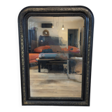 Louis Philippe black and gold mirror 108 x 77 cm