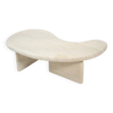 Organic Shape Travertine Coffee Table