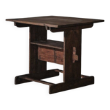 Antique workshop table - Savoy folk art, circa 1900