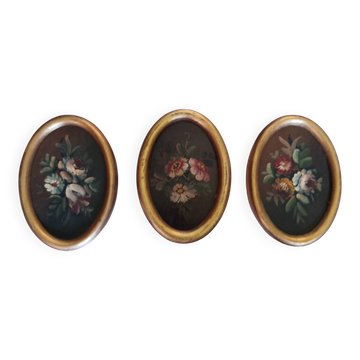 3 tableaux nature morte