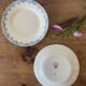 2 assiettes Gien à décor bleu