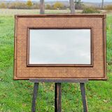 Vintage mirror, bamboo, cane and rattan, circa 1960's