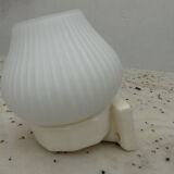 Porcelain or ceramic and art deco opaline wall light