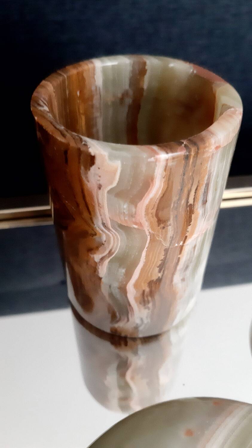 Lot objets en onyx