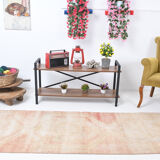 3x11 faded color turkish runner rug 340x86cm