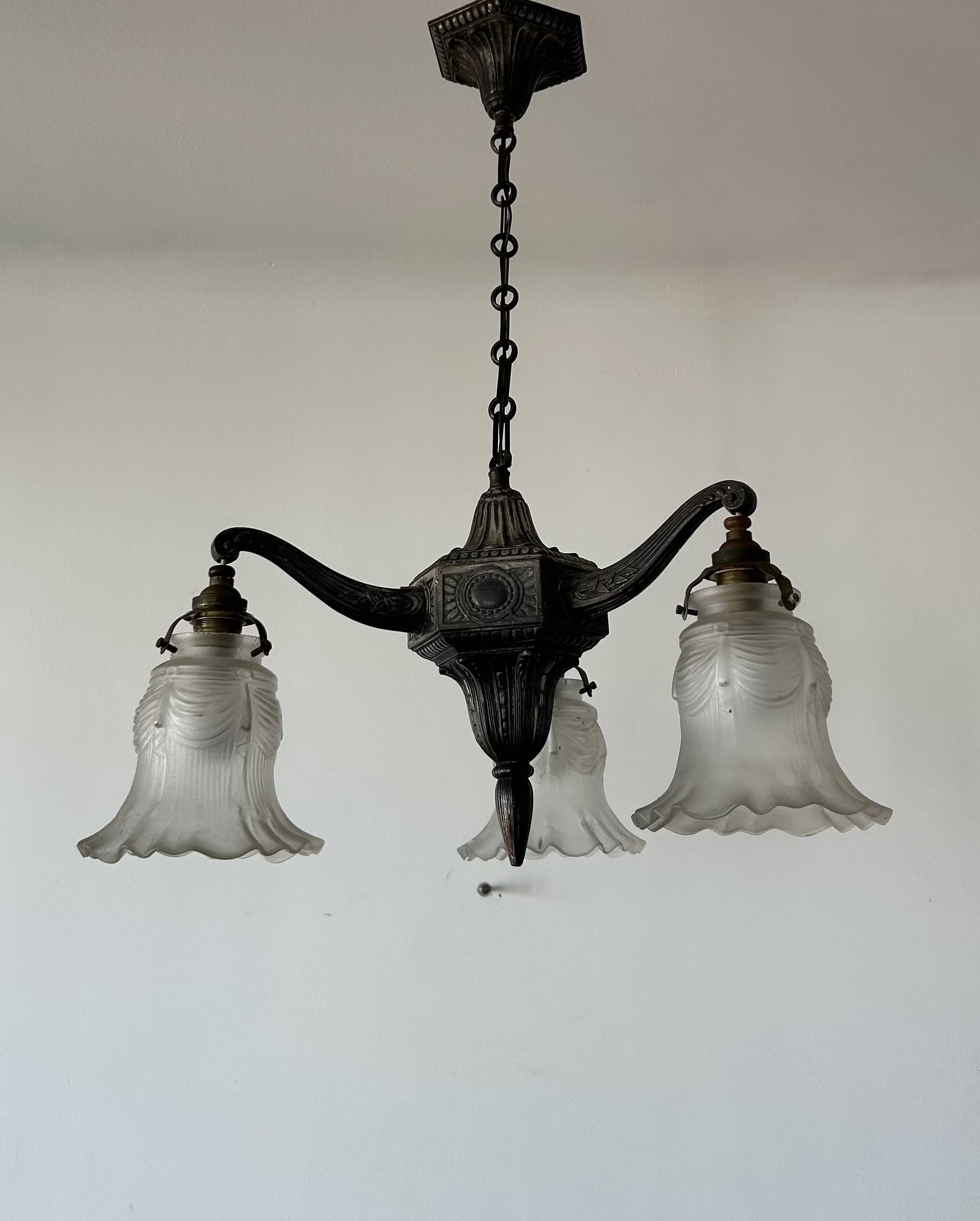 Antique Art Deco chandelier