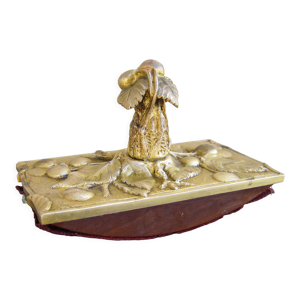 Porte buvard en bronze - nouveau art