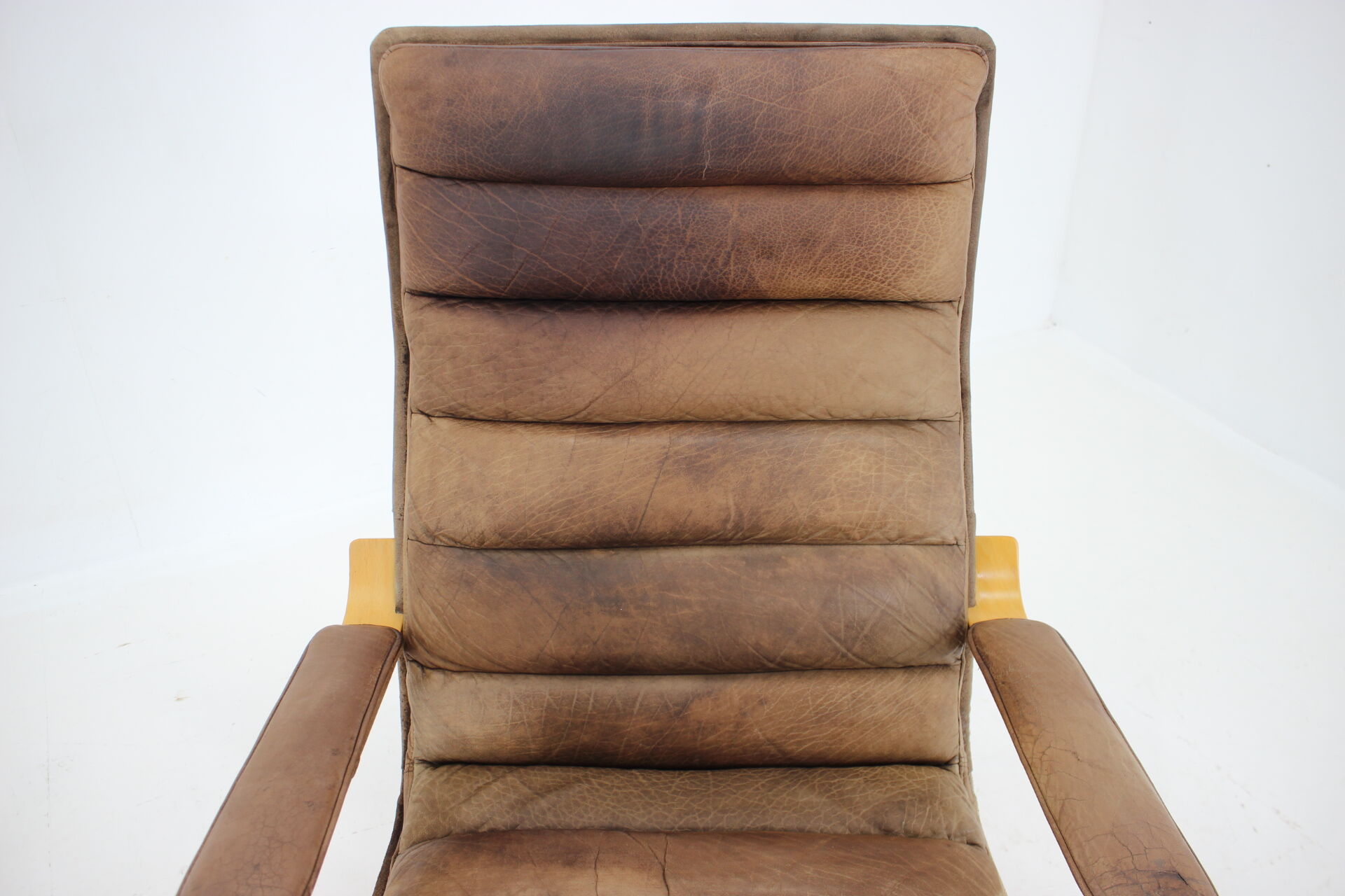 1970s Pair of Yngve Ekström "Contino" Leather Armachair,Sweden