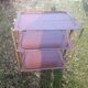 Textable folding rolling table