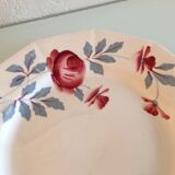 Suite of six flat plates décor Abeille d'Or by Ceranord St Amand / vintage 50s-60s