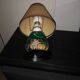 vintage 1960 lamp in lucite - inclusion of dried flowers & edelweiss - retro
