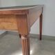 Antique desk made of solid wood and leather.