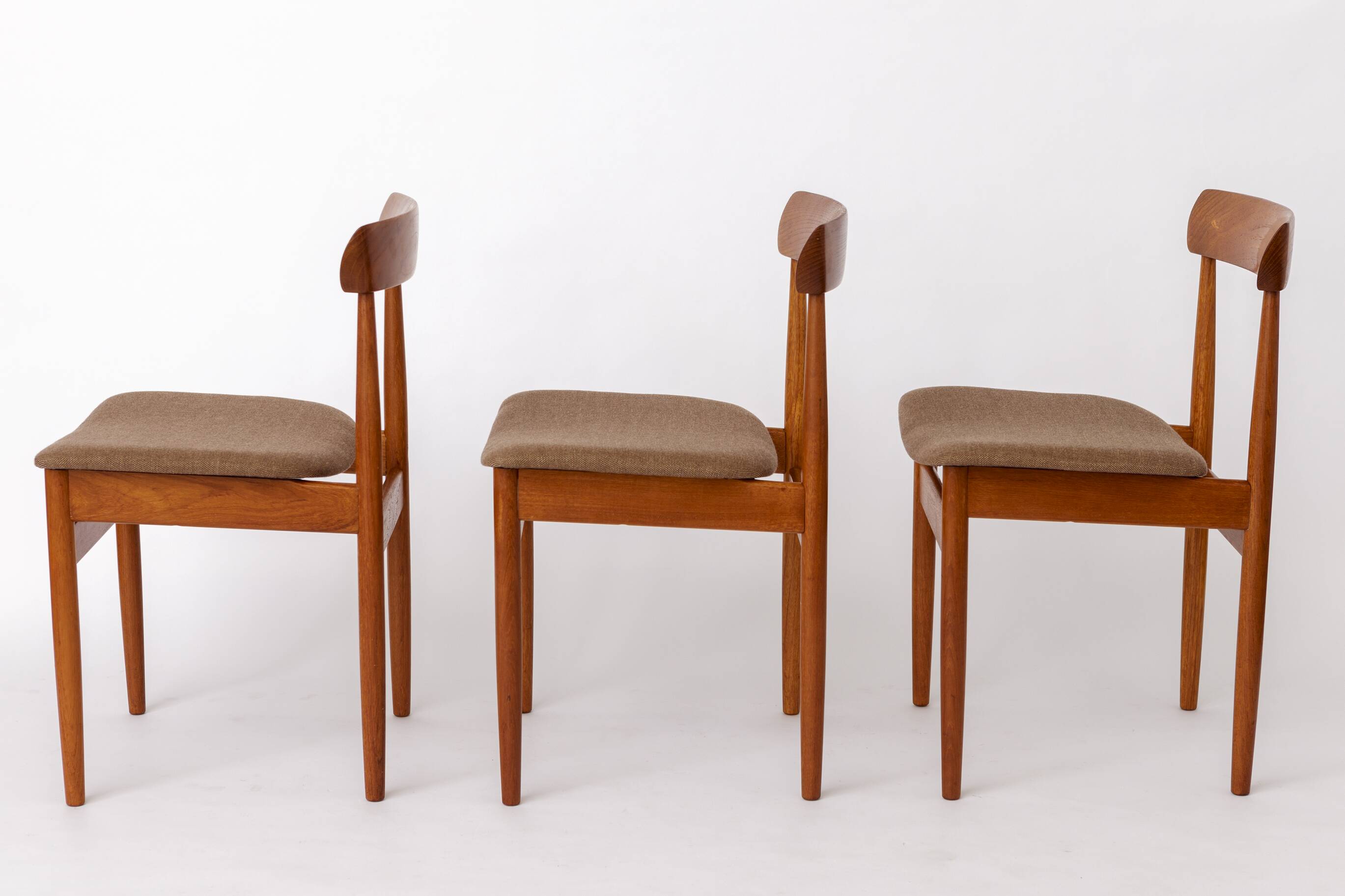 Set of 3 Vintage Teak Dining Chairs by Farsø Stolefabrik, 1960s Danish