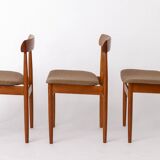 Set of 3 Vintage Teak Dining Chairs by Farsø Stolefabrik, 1960s Danish