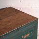 Antique Chinese chest in green lacquered elm – China, circa 1900