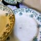 5 flat plates green iron earth earthenware from st amand