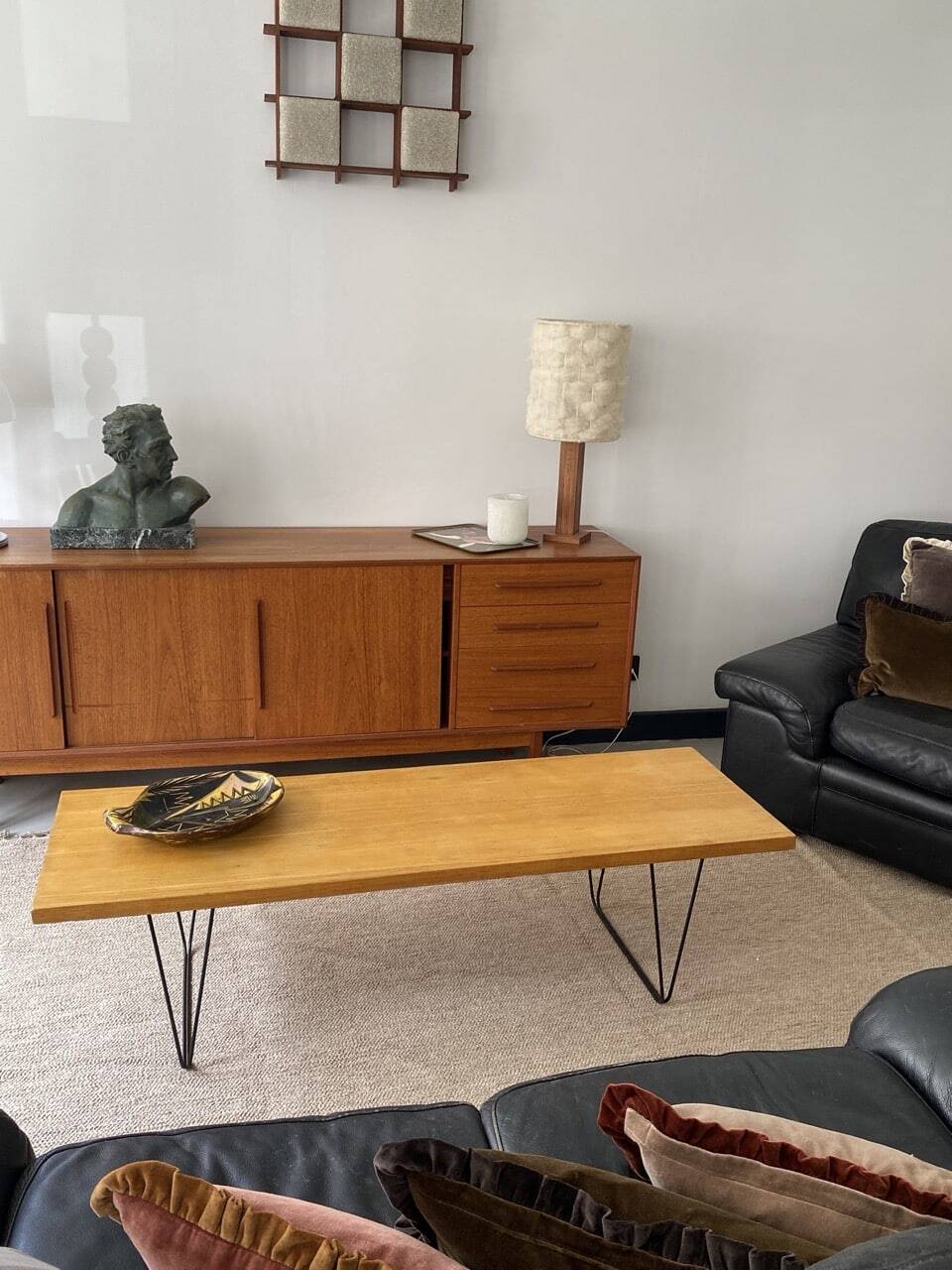 Table basse vintage Pierre Paulin "CM 191", Édition Thonet, 1970