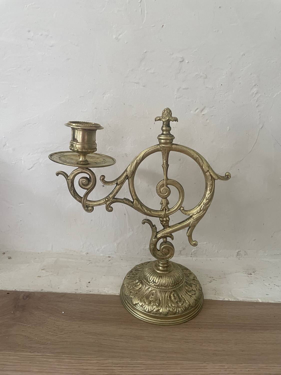 Pair of 19th century bronze candlesticks