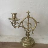 Pair of 19th century bronze candlesticks