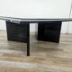 Table basse carrée des années 70 aux motifs géométriques