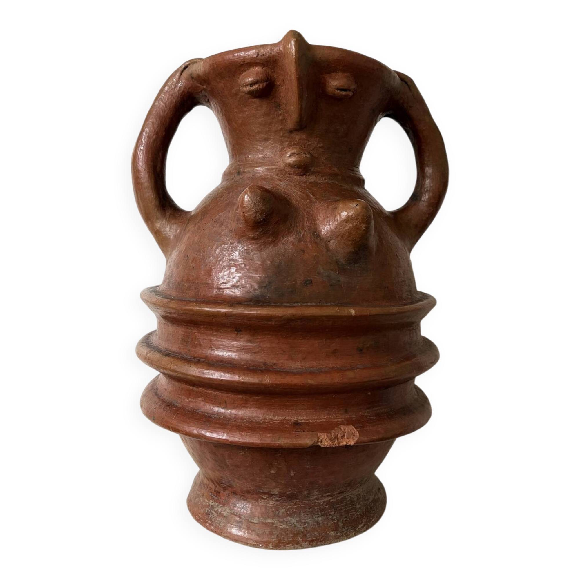 Vase anthropomorphe en terre cuite Art populaire