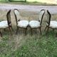 Suite de 4 chaises Louis XV noyer