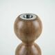 Turned wooden candlestick organic form 1970s European craftsmanship