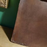 Vintage leather mirror