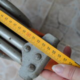 Sun lounger in orange fabrics 70s