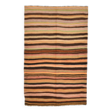 4x7 Rug For Farmhouse Room Vintage Kilim Rug, 139x215Cm