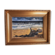 Tableau plage mer et bateaux