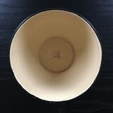 Olive green enamelled pot cache