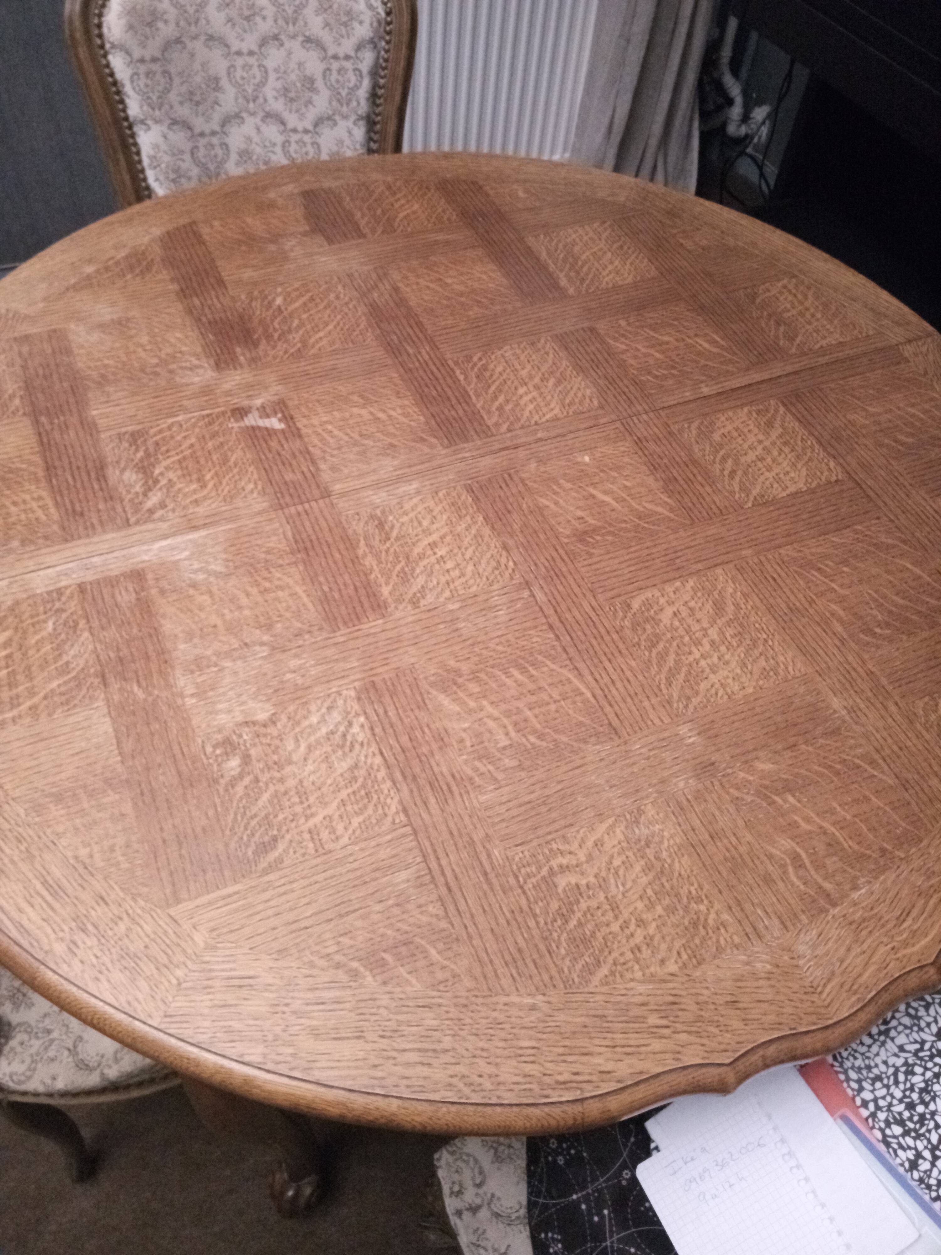 Louis XV style table and 4 chairs