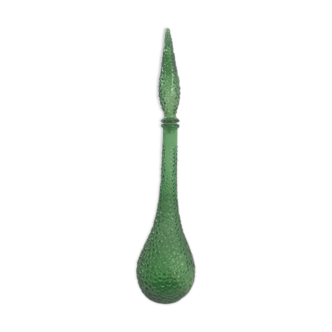 Italian carafe bottle Empoli green