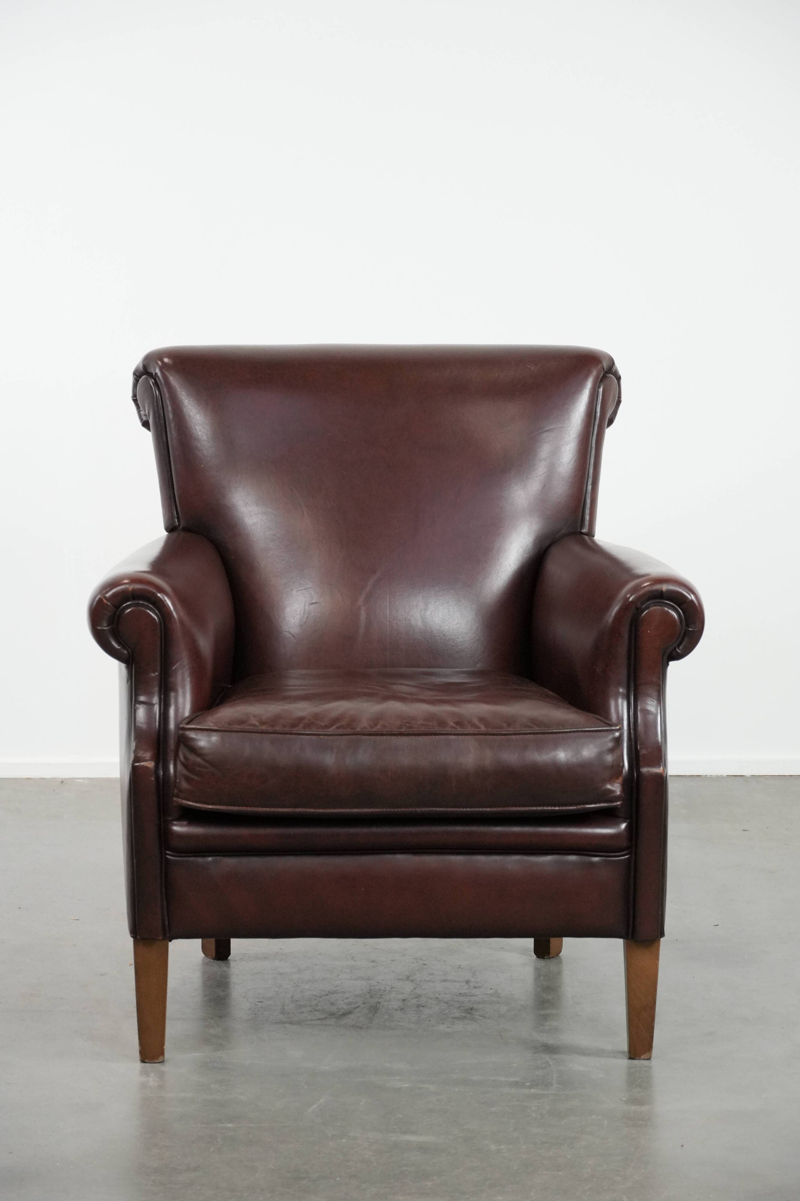Luxury Sheep Leather Armchair with a Timeless Look