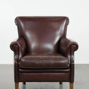 Luxury Sheep Leather Armchair with a Timeless Look