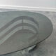 Table basse design en verre fumé et chrome 1970
