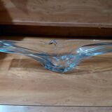 Crystal plate/sculpture "Cristallerie Lorraine" from the 60s/70s.