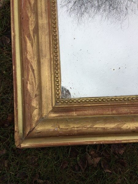 Large Louis Philippe golden mirror