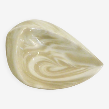 Marbled ceramic soap dish