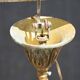 Chic chandelier with crystal tassels 4 lights gilded bronze H 69 cm vintage