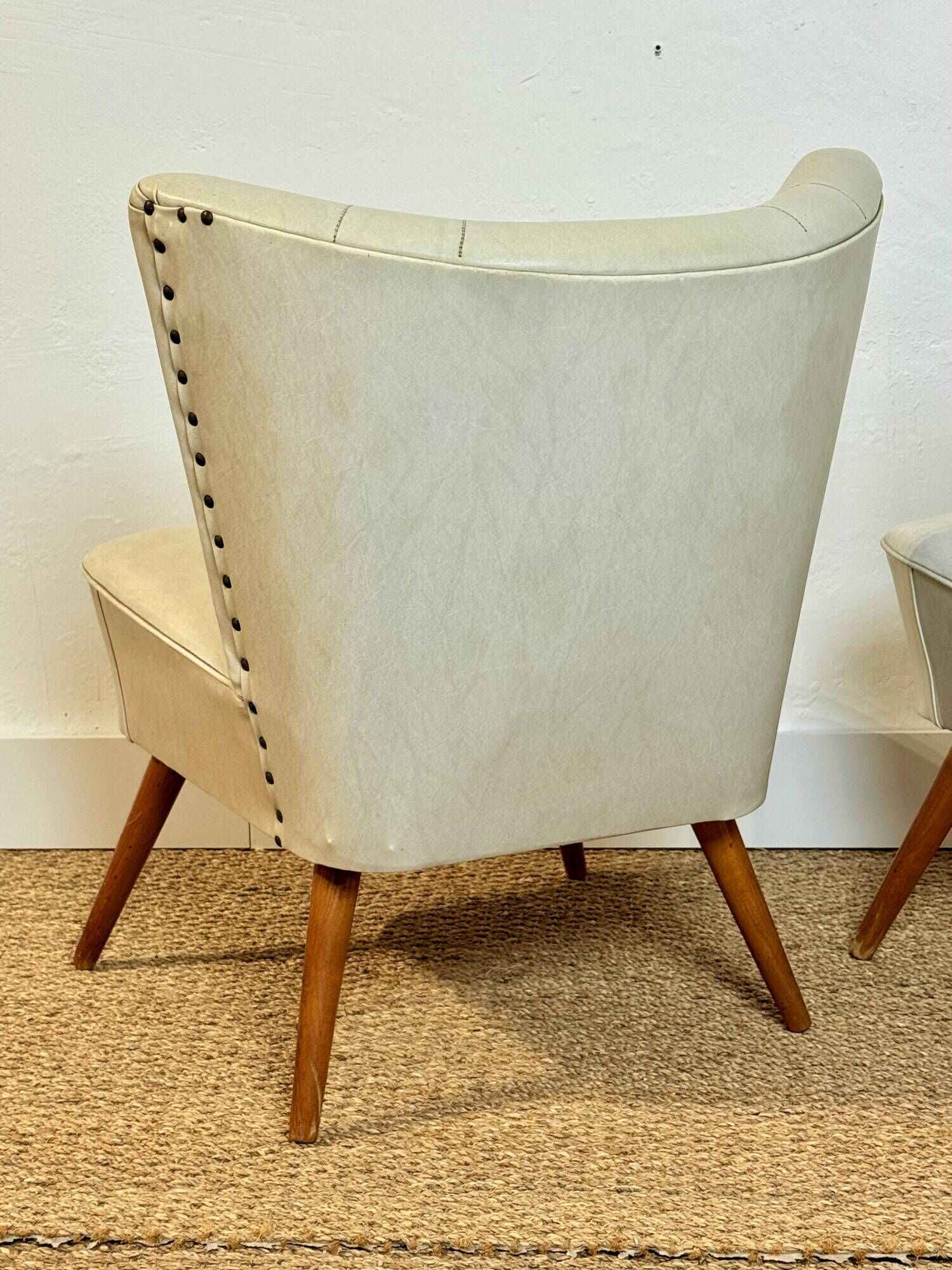 Pair of vintage cocktail armchairs