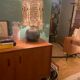 Vintage ceramic ball lamp
