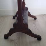 Fireplace or heat screen with leather footrest 13th-14th century