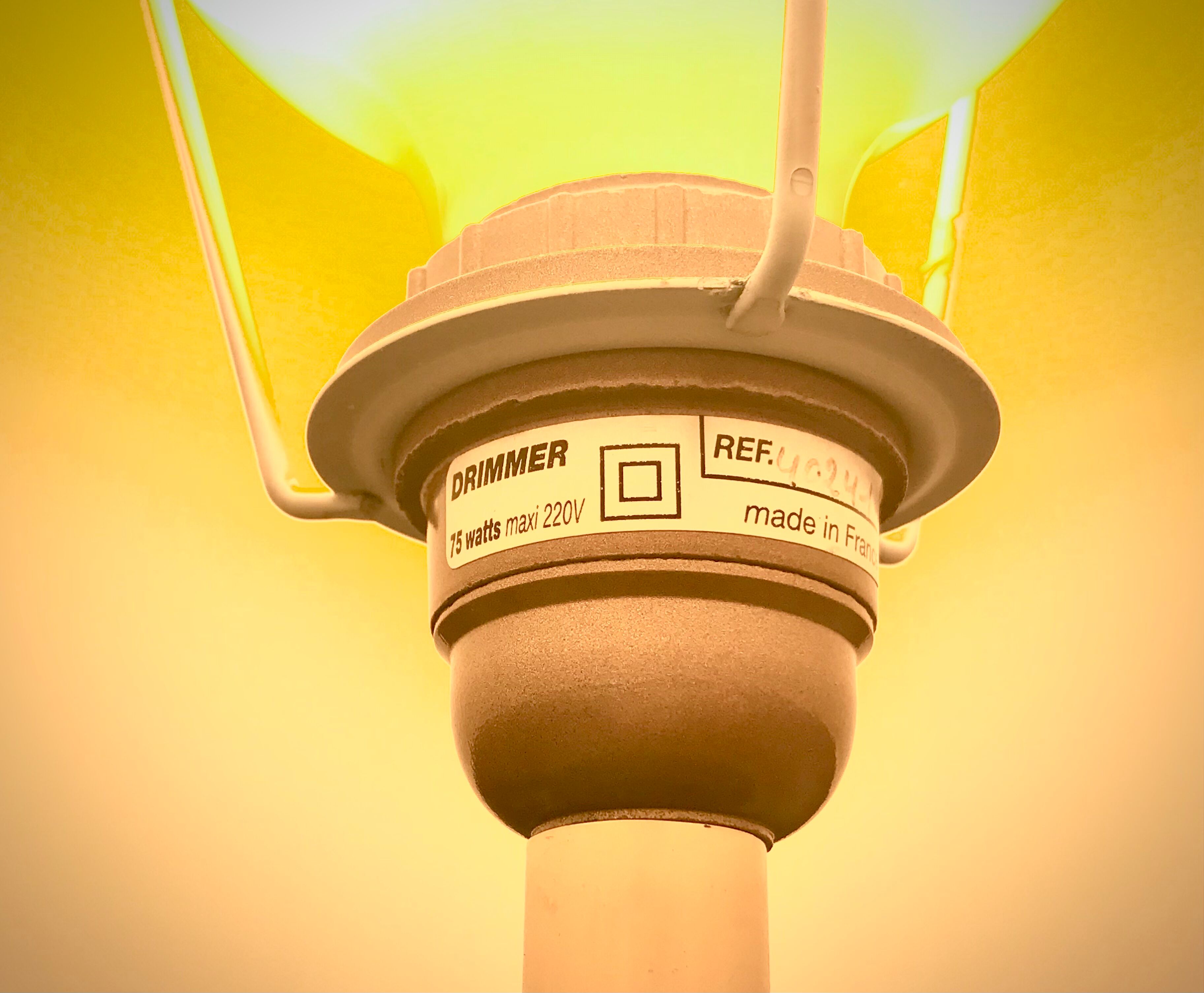 Lampe année 70 céramique signature Louis Drimmer