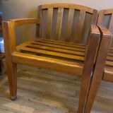 Pair of low armchairs