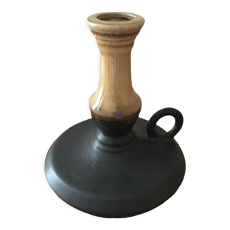 Ceramic cellar rat candle holder